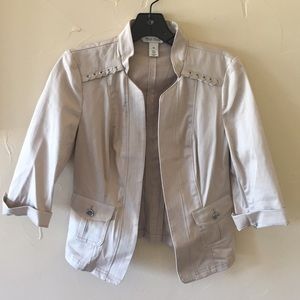 Beige light weight blazer